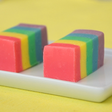 Rainbow Fudge Blocks