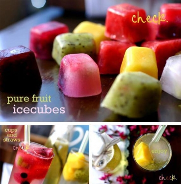 How to make Fruit Style Ice Cubes