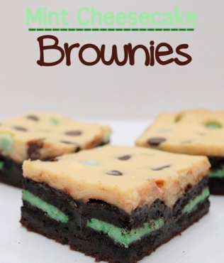 Minty Chesecake Brownies