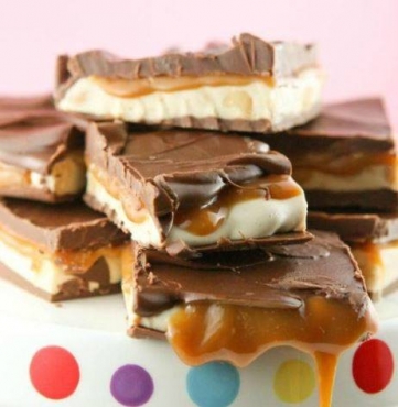 How to make snickers fudge
