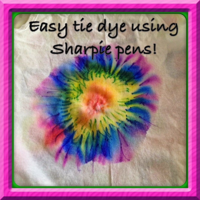 How To Tie Dye Using Sharpie Markers