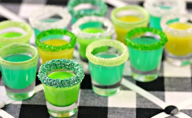 Candy infused vodka shots