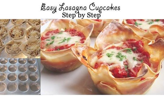 How to make easy lasagna cupcakes