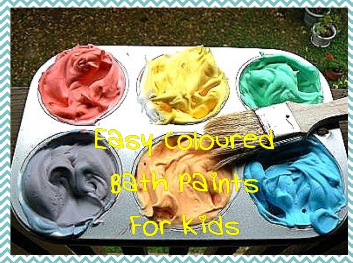 Easy Coloured Bath Paints For Kids