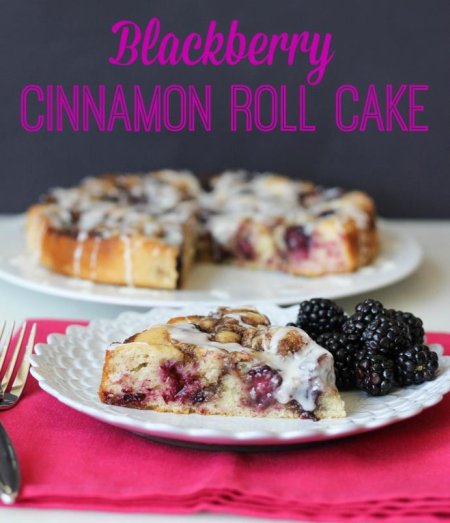 How to make a Blackberry Cinnamon Roll Cake
