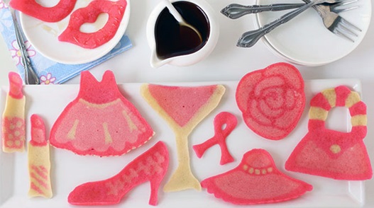 Pretty in pink pancakes