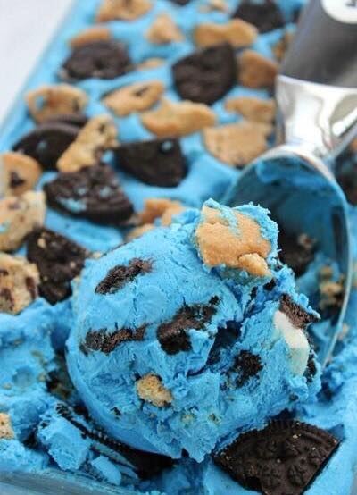 How to make cookie monster ice cream
