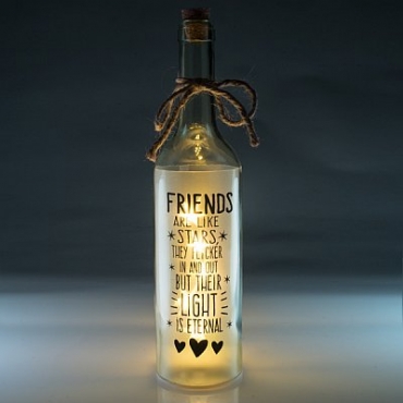 Friends light up star bottle